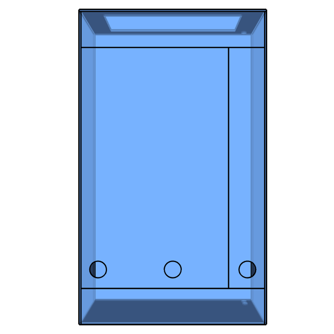 Projekt pionowej gablota terrarium dla węża pytona królewskiego.