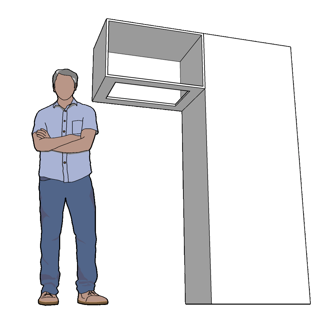 Koncepcja mebla zabudowy terrarium dla węża.