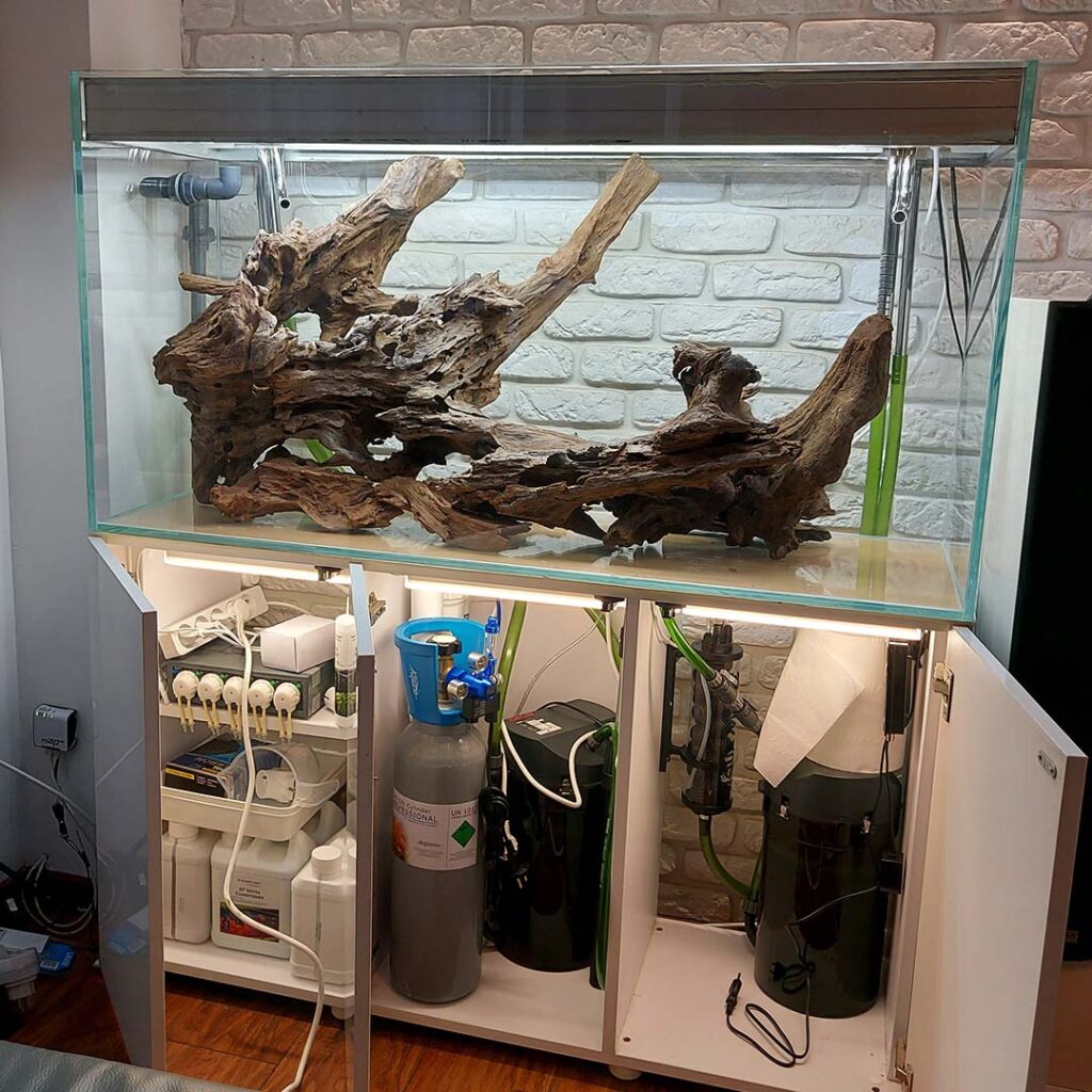 Nawet jeśli akwarium wyposażymy w zaawansowane układy to i tak konieczny jest wkład pracy pielęgnacyjnej i reżim sanitarny.